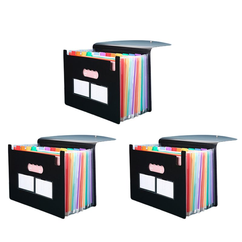 Expandable Accordion File Folder 13 Pockets - Üstün Kaliteli 3X 13 Cepli Genişleyebilir