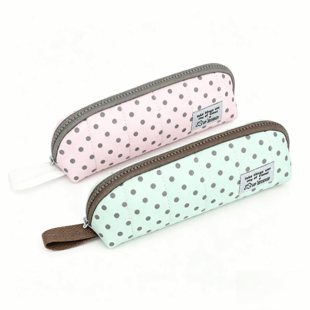 Estetik Puantiyeli Kalemlik, K - Aesthetic Large Pencil Case Pouch incelemesi ve fiyatı
