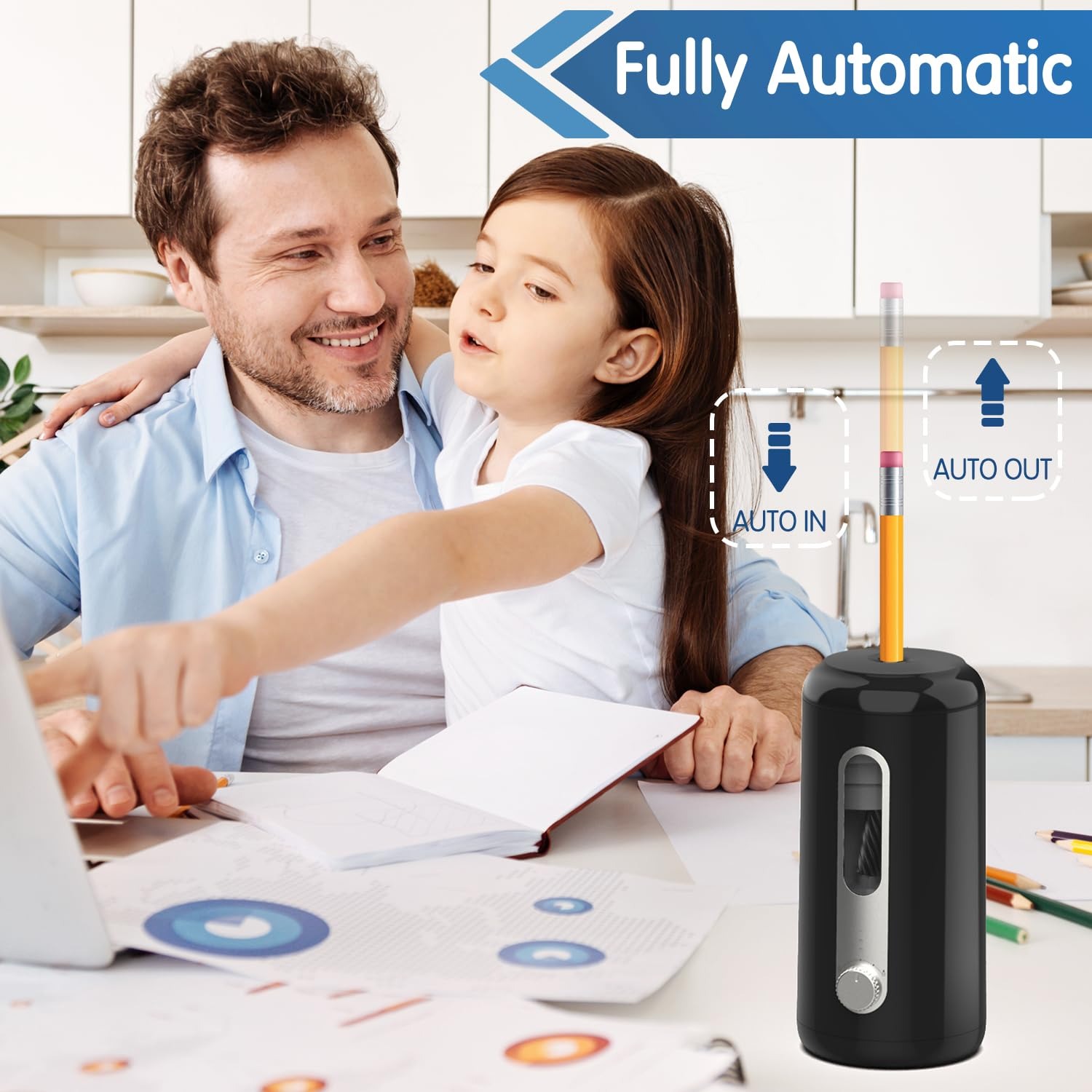 Deli Elektrikli Kalemtıraş Oto - Electric Pencil Sharpener Usb incelemesi ve fiyatı